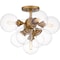 Quoizel Glinda Semi Flush 5 Lights Brushed Weathered Br GLI1720BWS - alternate 1